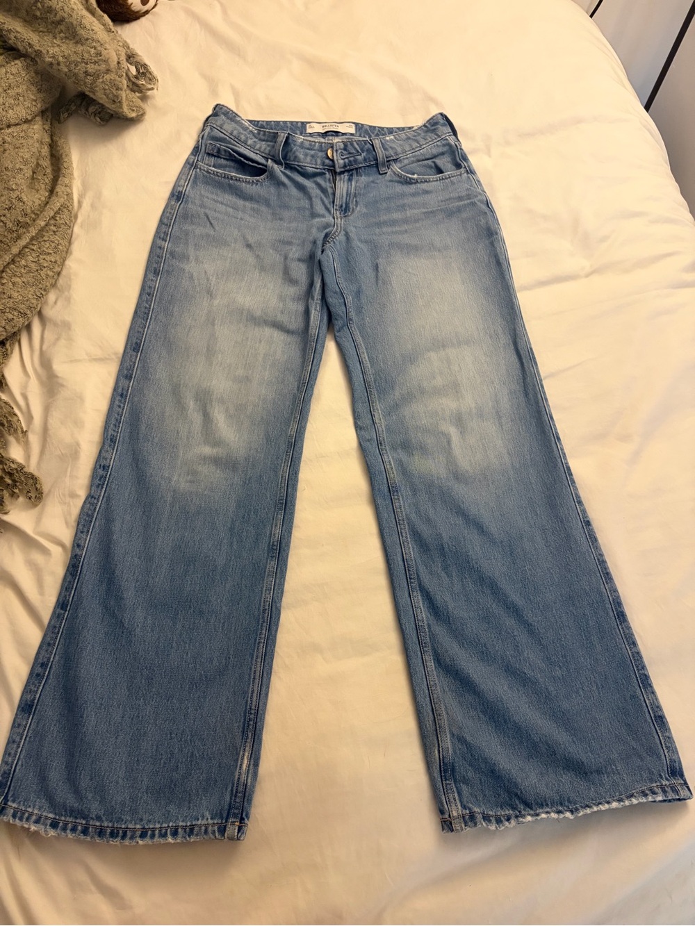 Hollister Light Blue Wide-Leg Jeans